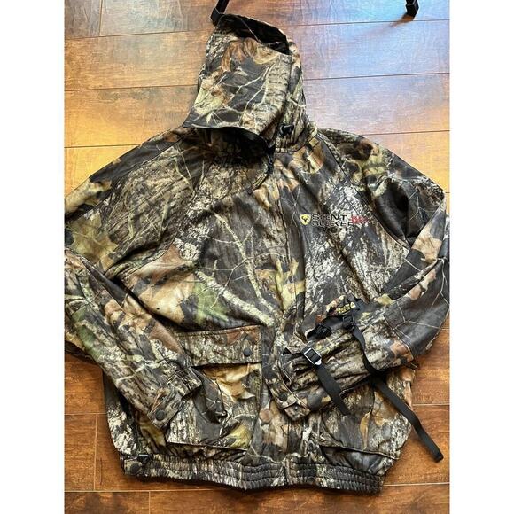 Scent Blocker Pro Mesh Face Cover Full Zip Mid Wieght Mossy Oak Jacket Large - Picture 1 of 10